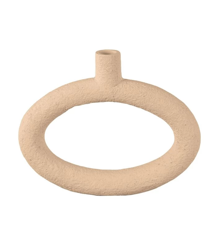 PRESENT TIME Vaas Ring - Zandbruin - 25x3,5x20,5cm 1 PRESENT TIME Vaas Ring - Zandbruin - 25x3,5x20,5cm