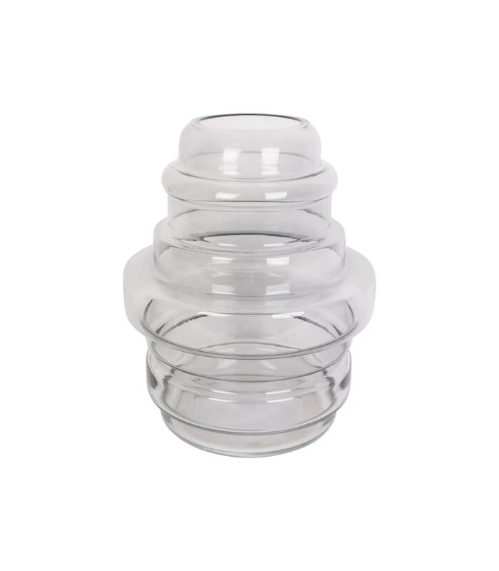 PRESENT TIME Vaas Distinct - Large - Glas Donkergrijs - Ø25x30cm 1 PRESENT TIME Vaas Distinct - Large - Glas Donkergrijs - Ø25x30cm