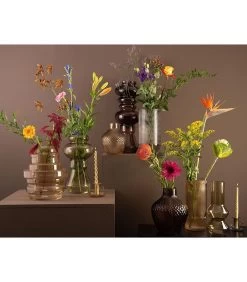 PRESENT TIME Vaas Morgana - Glas Chocolade Bruin - Large - 18x50cm -Decoratie Verkoop aec5c7ac0ed24144b622007d544fd109