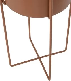 WOOOD Arda Plantenpot - Metaal - Toffee - 48x20x20 -Decoratie Verkoop af950fc7bead456495e5f3629692d09d