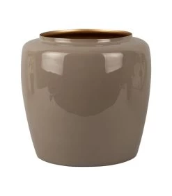 PRESENT TIME Bloempot Grand - Grijs - Ø25x23,5 Cm