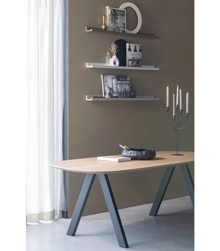 Kent Kandelaar - Metaal - Zwart - 57x26x26 2 Kent Kandelaar - Metaal - Zwart - 57x26x26 - Afbeelding 2