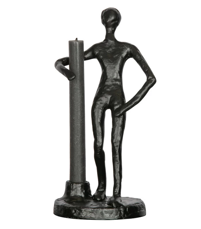 Exclusive Mattie Kaarsenhouder - Metaal - Zwart - 26x13x12 1 Exclusive Mattie Kaarsenhouder - Metaal - Zwart - 26x13x12