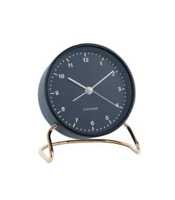 Karlsson Wekker Stylish Numbers - Zwart - Ø9x11cm