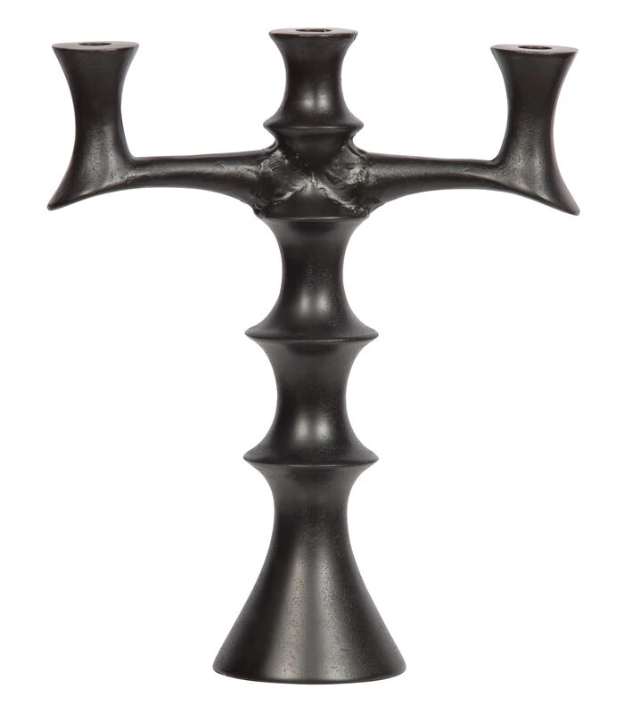 Exclusive Finn Kaarsenstandaard - Metaal - Zwart - 40x34x12 1 Exclusive Finn Kaarsenstandaard - Metaal - Zwart - 40x34x12