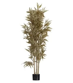 WOOOD Bamboe Kunstplant - Bamboe/Polyester - Natural - 150x84x84