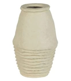 BePureHome Delos Vaas - Papier Mache - Natural - 45x30x30