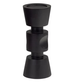 Midi Kandelaar - Mangohout - Zwart - 29x12x12