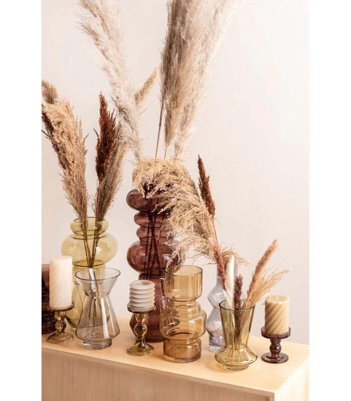 PRESENT TIME Vaas Blush - Glas Donker Grijs - Large - 13x30cm 2 PRESENT TIME Vaas Blush - Glas Donker Grijs - Large - 13x30cm - Afbeelding 2