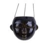 PRESENT TIME Hangende Plantenpot Mask - Glazuur Donker Bruin - Rond - 12x18,4x15,2cm