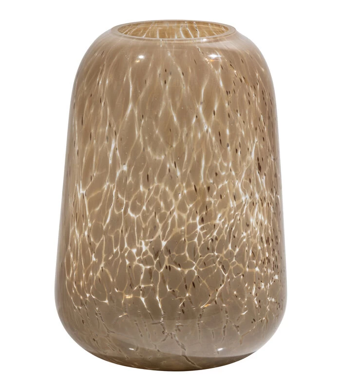 BePureHome Summer Handgemaakte Vaas - Glas - Beige - 26x17x17 1 BePureHome Summer Handgemaakte Vaas - Glas - Beige - 26x17x17