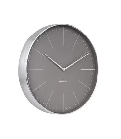 Karlsson Wandklok Normann Station - Warm Grijs, Geborsteld Case - Ø37,5cm -Decoratie Verkoop cd7045d3a95f4da983c4f7275b397baf