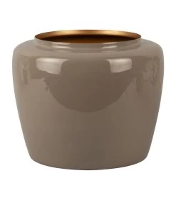 PRESENT TIME Bloempot Grand - Grijs - Ø25x20 Cm