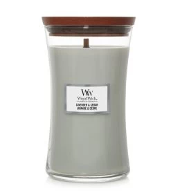 WoodWick Kaars Lavender & Cedar Large