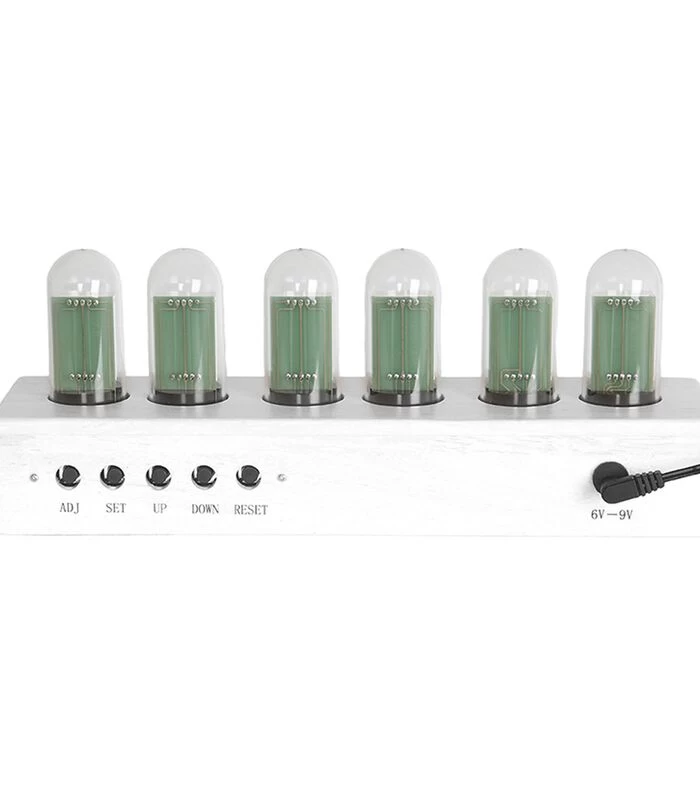 Karlsson Tafelklok Cathode - Eikenhout Voet - Wit - 28x7,5x11cm 3 Karlsson Tafelklok Cathode - Eikenhout Voet - Wit - 28x7,5x11cm - Afbeelding 3