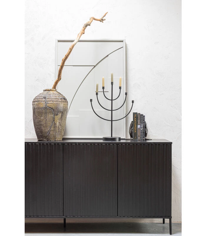 Exclusive Sterre Kandelaar - Metaal - Zwart - 56x43x18 2 Exclusive Sterre Kandelaar - Metaal - Zwart - 56x43x18 - Afbeelding 2