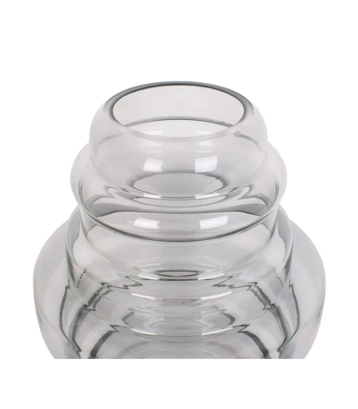 PRESENT TIME Vaas Distinct - Large - Glas Donkergrijs - Ø25x30cm 3 PRESENT TIME Vaas Distinct - Large - Glas Donkergrijs - Ø25x30cm - Afbeelding 3