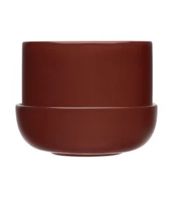 Iittala Nappula Bloempot Met Schotel Bruin 170x130