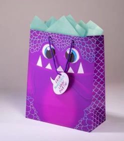 Geschenkentas L 26 X H 32,5 X P 12,5 Cmmonstre Rigolo