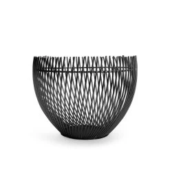 Draadmand 20xH15cm Zwart Twisted Iris