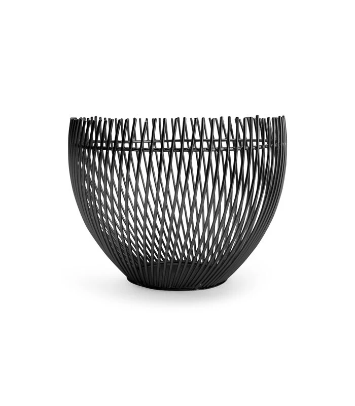 Draadmand 20xH15cm Zwart Twisted Iris 1 Draadmand 20xH15cm Zwart Twisted Iris