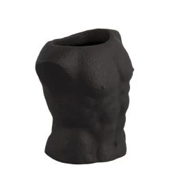 PRESENT TIME Bloempot Male - Zwart - 12x19,5x20,5 Cm -Decoratie Verkoop e88553c090de481396720a4dac2923b7