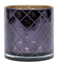 Windlicht RM Flower Donker Blauw
