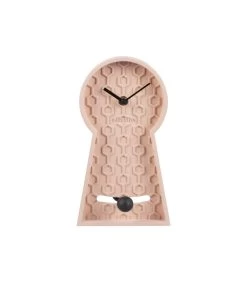 Karlsson Tafelklok Pendulum - Roze - 25x14x25cm