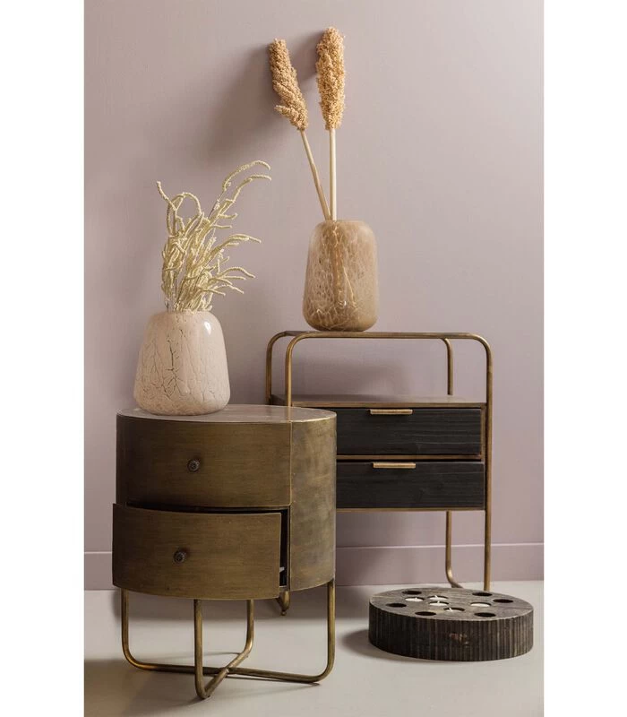 BePureHome Summer Handgemaakte Vaas - Glas - Beige - 26x17x17 2 BePureHome Summer Handgemaakte Vaas - Glas - Beige - 26x17x17 - Afbeelding 2