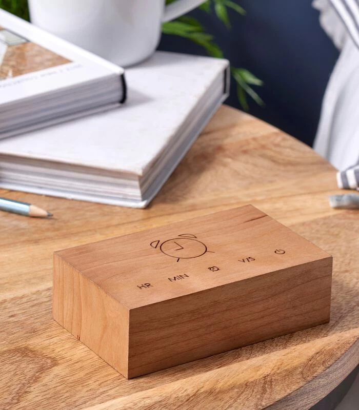 Flip Click Clock Wekker - Kersen/LED Wit 4 Flip Click Clock Wekker - Kersen/LED Wit - Afbeelding 4