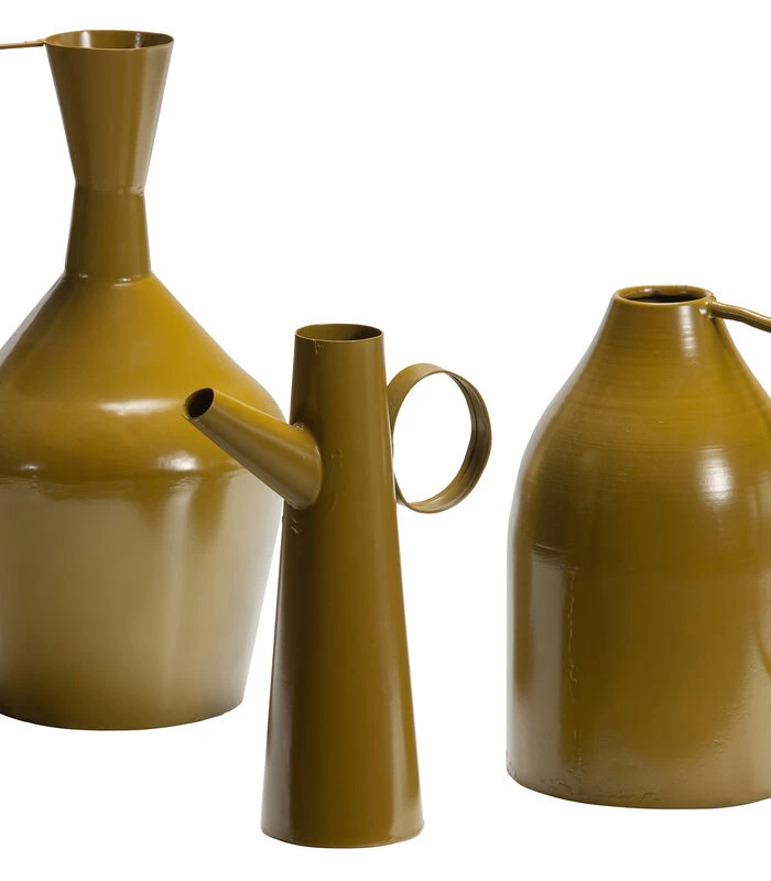 BePureHome Tins Vazen - Metaal - Fudge - Set Van 3 1 BePureHome Tins Vazen - Metaal - Fudge - Set Van 3