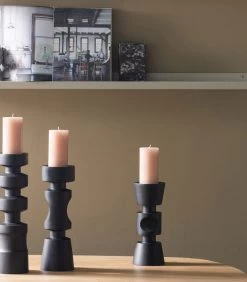 Midi Kandelaar - Mangohout - Zwart - 29x12x12 -Decoratie Verkoop f3da10737775447fa5e30055e0010d8a