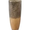 BePureHome Dipped Vaas - Glas - Zwart/Goud - 34x15x15
