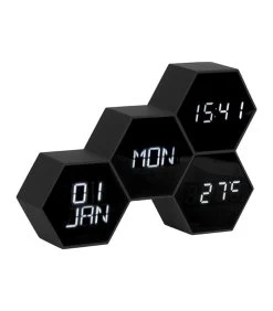 Karlsson Wekker Six In The Mix - Rubberized Zwart - 17,5x12x4,5cm