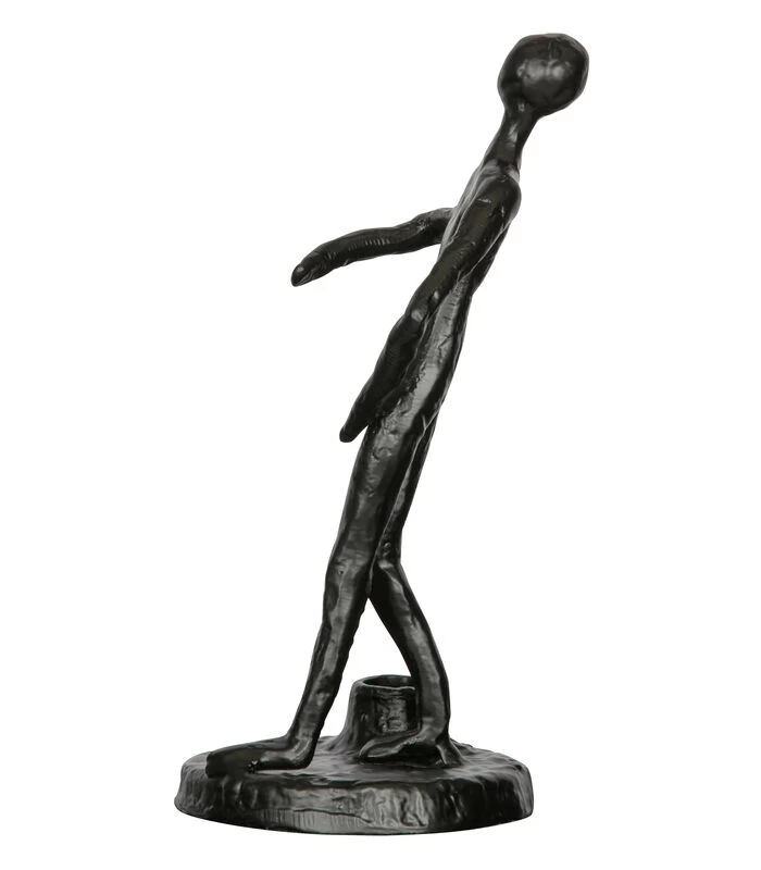 Exclusive Mattie Kaarsenhouder - Metaal - Zwart - 26x13x12 4 Exclusive Mattie Kaarsenhouder - Metaal - Zwart - 26x13x12 - Afbeelding 4